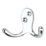 Essentials Double Hooks Polished Chrome 45mm 5 Pack