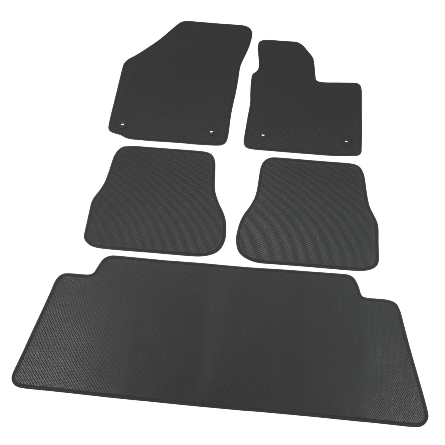 Unique Products Volkswagen Caddy Maxi Life 2008 - 2021 Rubber Automotive Mat 5 Pieces (772VE)