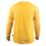CAT Trademark Banner Long Sleeve T-Shirt Yellow Small 36-38" Chest