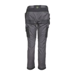 Apache Sudbury Work Trousers Grey/Black 34" W 31" L