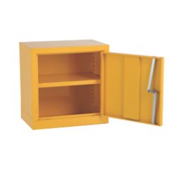 Barton  1-Shelf Hazardous Substance Cabinet Yellow 457mm x 305mm x 457mm