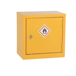 Barton  1-Shelf Hazardous Substance Cabinet Yellow 457mm x 305mm x 457mm