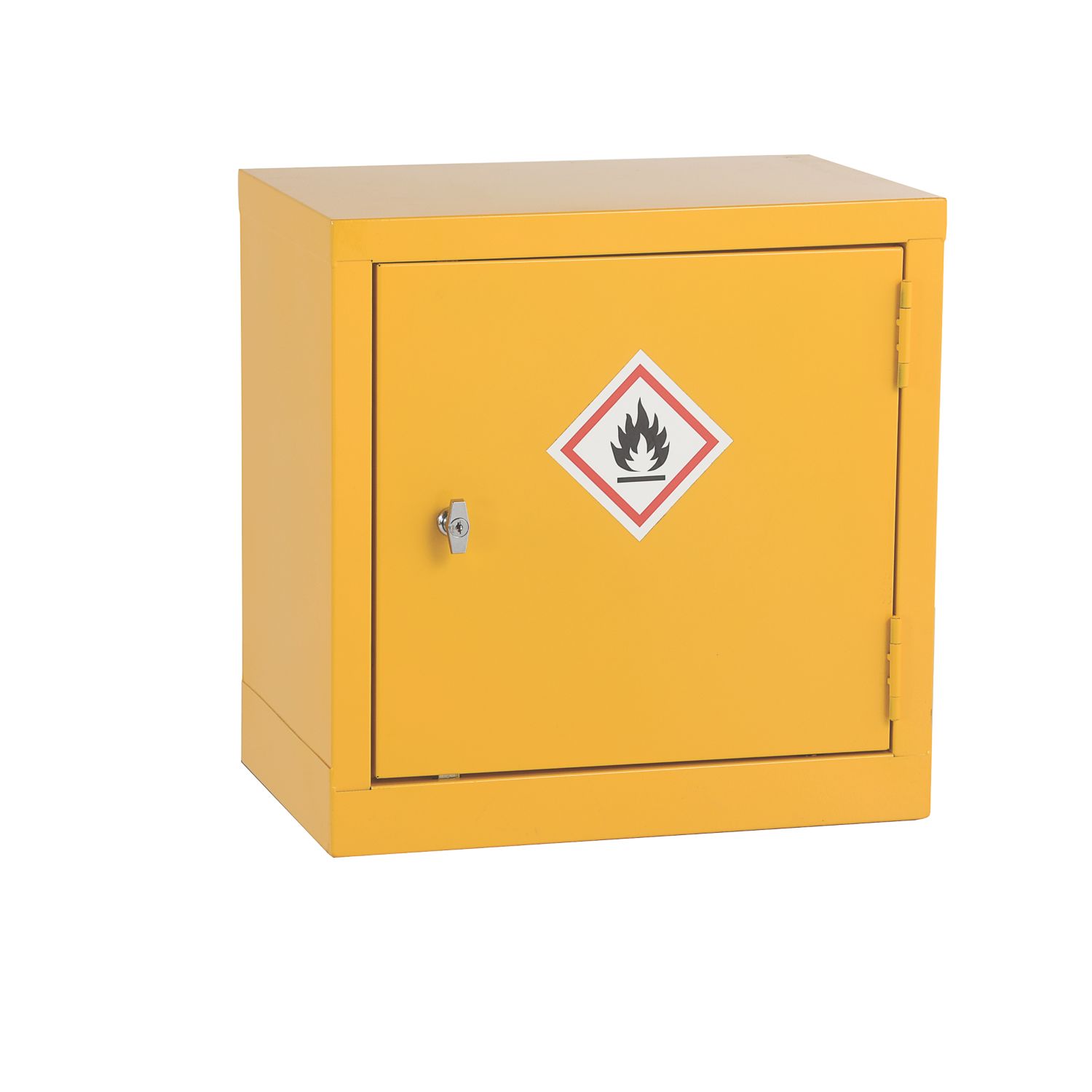 Barton 1-Shelf Hazardous Substance Cabinet Yellow 457mm x 305mm x 457mm (772VV)