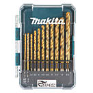 Makita D-72855 D-72855 Straight Shank HSS TiN Drill Bit Eco Set 13 Pieces