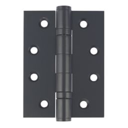 Smith & Locke  Black Grade 13 Fire Rated Ball Bearing Hinges 102mm x 76mm 2 Pack