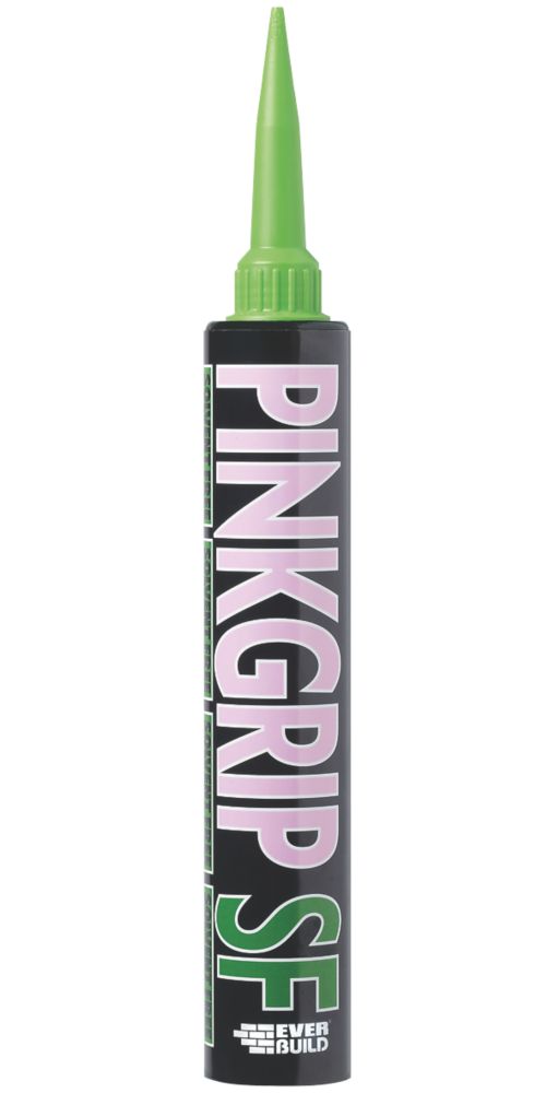 Everbuild Pinkgrip Solvent-Free Grab Adhesive Pink 350ml