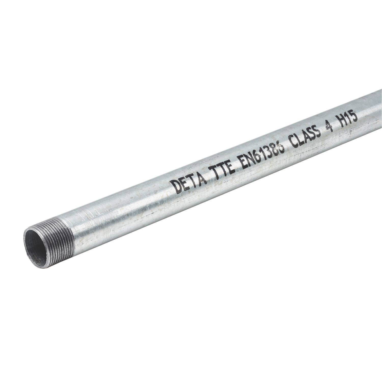 Deta TTE Round Steel Galvanised Class 4 Conduit Tube 20mm x 3m (7734J)