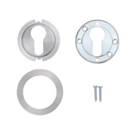 Serozzetta  Euro Escutcheon (Single) Satin Stainless Steel 52mm