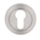 Serozzetta  Euro Escutcheon (Single) Satin Stainless Steel 52mm