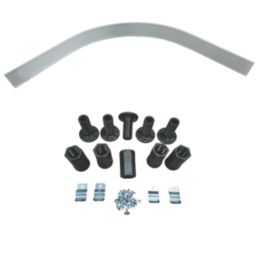 Milan Quad Shower Tray Riser Kit White Gloss 15mm