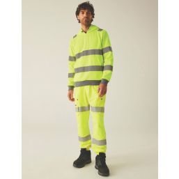 Regatta Hi-Vis Pro Contract Hoodie Yellow Large 48" Chest