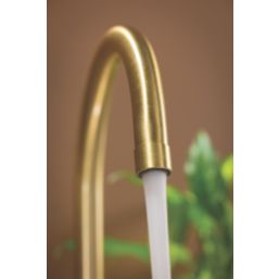 Abode Metix Monobloc Mixer Tap Brushed Brass