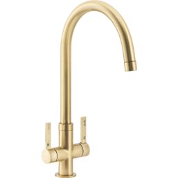 Abode Metix Monobloc Mixer Tap Brushed Brass