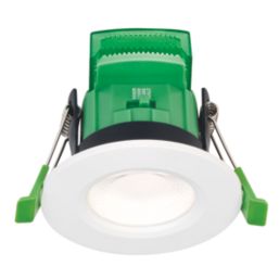 4lite Yuto Fixed  Fire Rated LED Downlight  White 5W 630lm 6 Pack