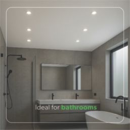 4lite Yuto Fixed  Fire Rated LED Downlight  White 5W 630lm 6 Pack
