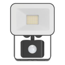 Brackenheath iSpot G3 Frameless Indoor & Outdoor LED Floodlight With PIR Sensor Black 20W 2200lm