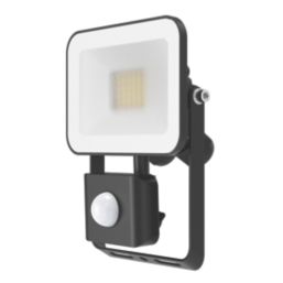 Brackenheath iSpot G3 Frameless Indoor & Outdoor LED Floodlight With PIR Sensor Black 20W 2200lm