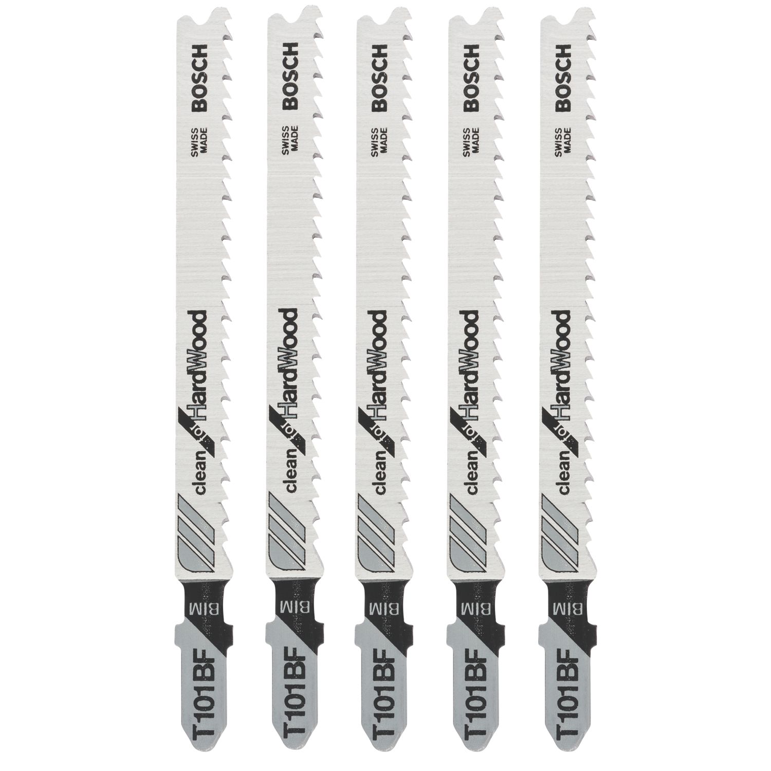 Bosch T101BF Wood Jigsaw Blades 100mm 5 Pack (773FX)