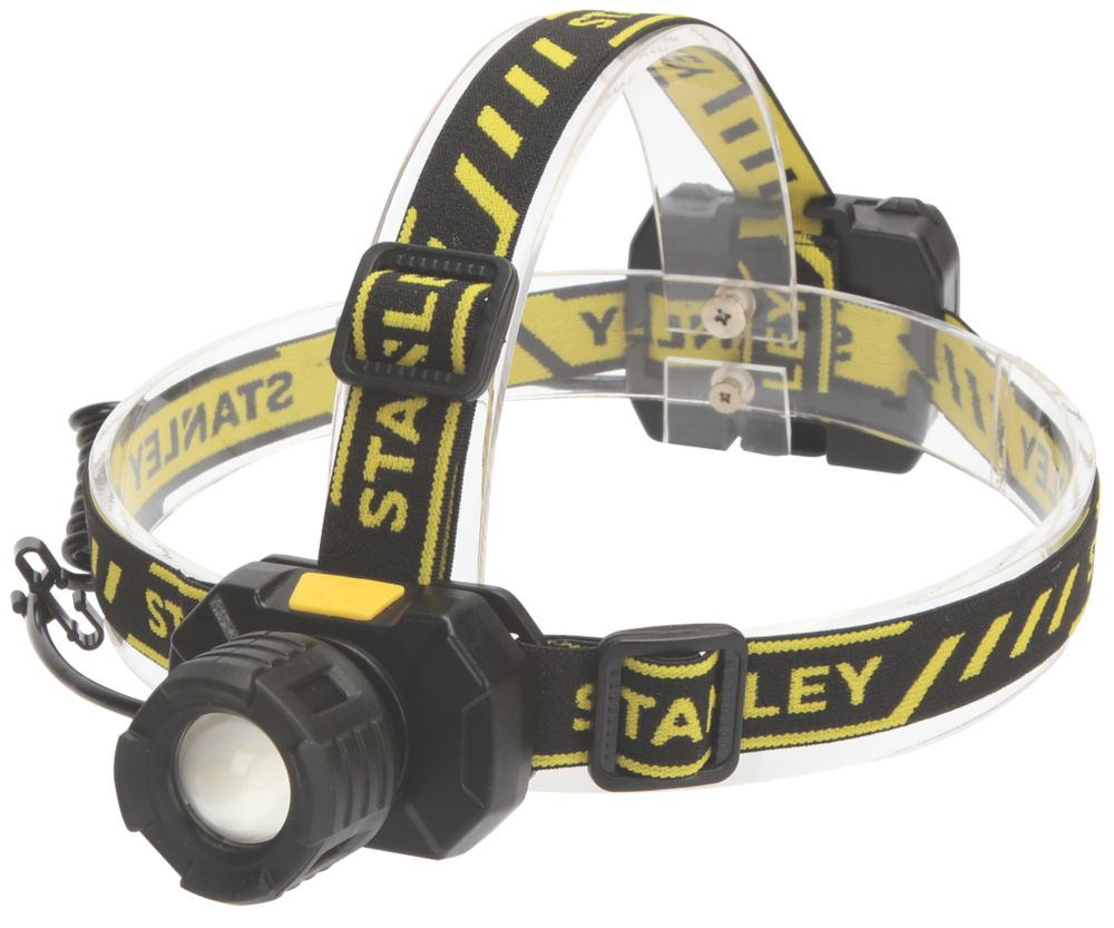 Stanley LED Aluminium Head Torch Black 300lm Screwfix