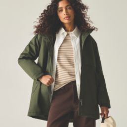 Regatta Brielly Waterproof Womens Jacket Dark Khaki Size 14