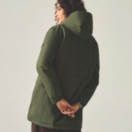 Regatta Brielly Waterproof Womens Jacket Dark Khaki Size 14