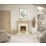 Be Modern Elanwood Electric Suite with Beam Inset Fire Oak-Effect 1210mm x 330mm x 1123mm