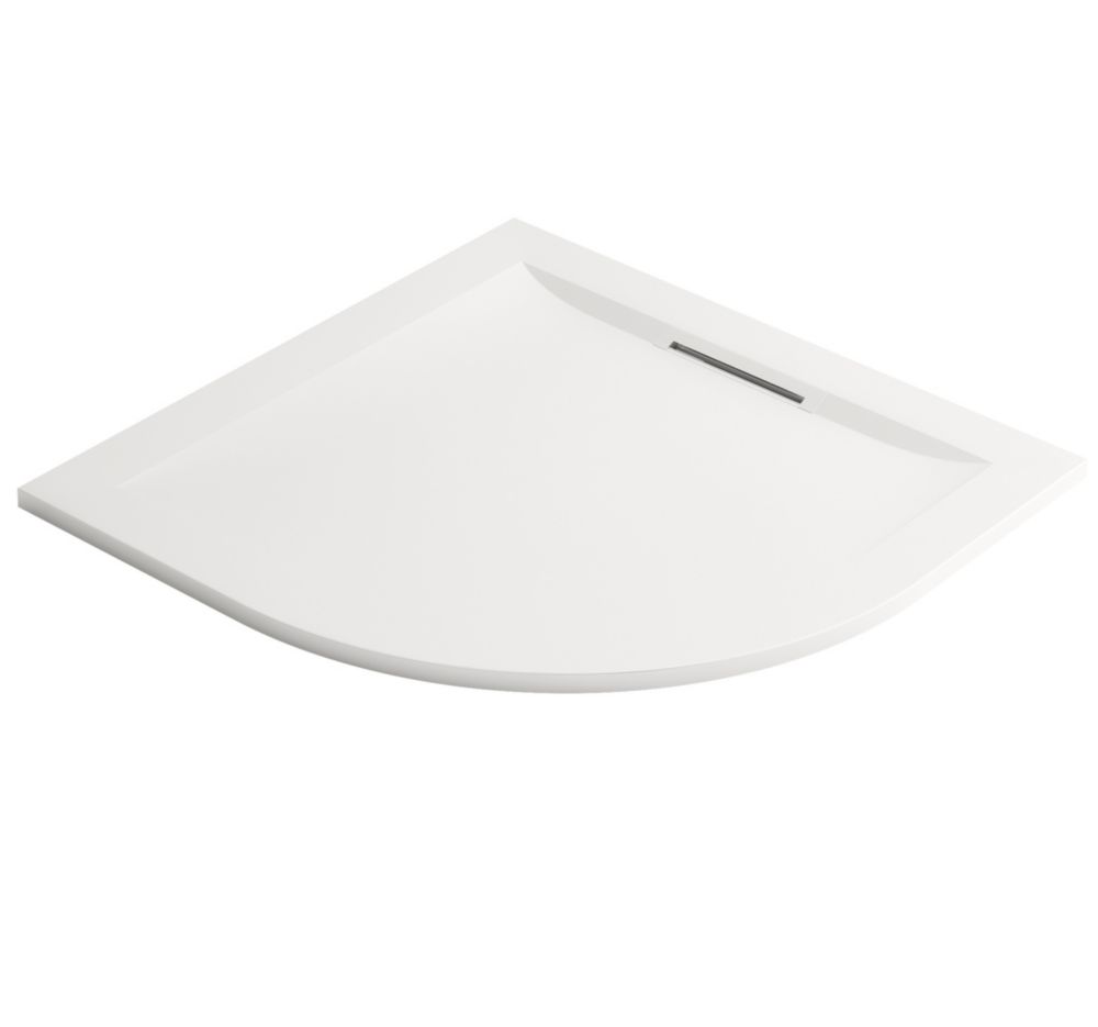 Mira Flight Level Quadrant Shower Tray White 1000 x 1000 x 25mm ...