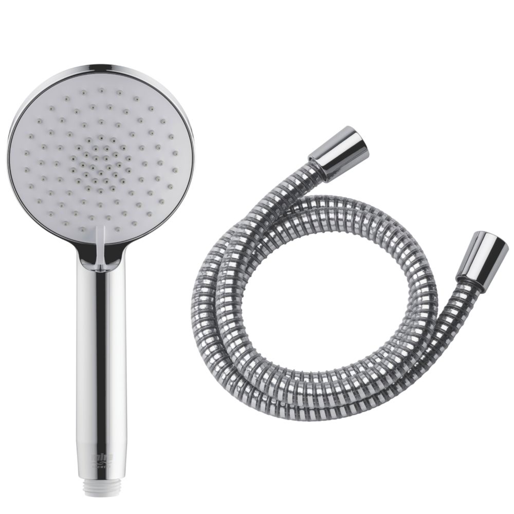 Mira Zest Shower Handset & Hose Chrome - Screwfix