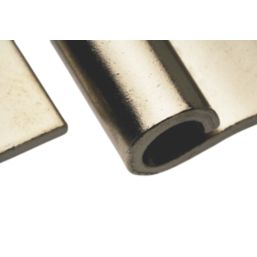 Smith & Locke Satin Nickel  Rising Butt Hinges RH 75mm x 71mm 2 Pack