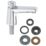 Grohe Euroeco Cosmopolitan CT Chrome 100mm Self-Closing Mono Basin Pillar Tap