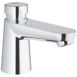 Grohe Euroeco Cosmopolitan CT Chrome 100mm Self-Closing Mono Basin Pillar Tap