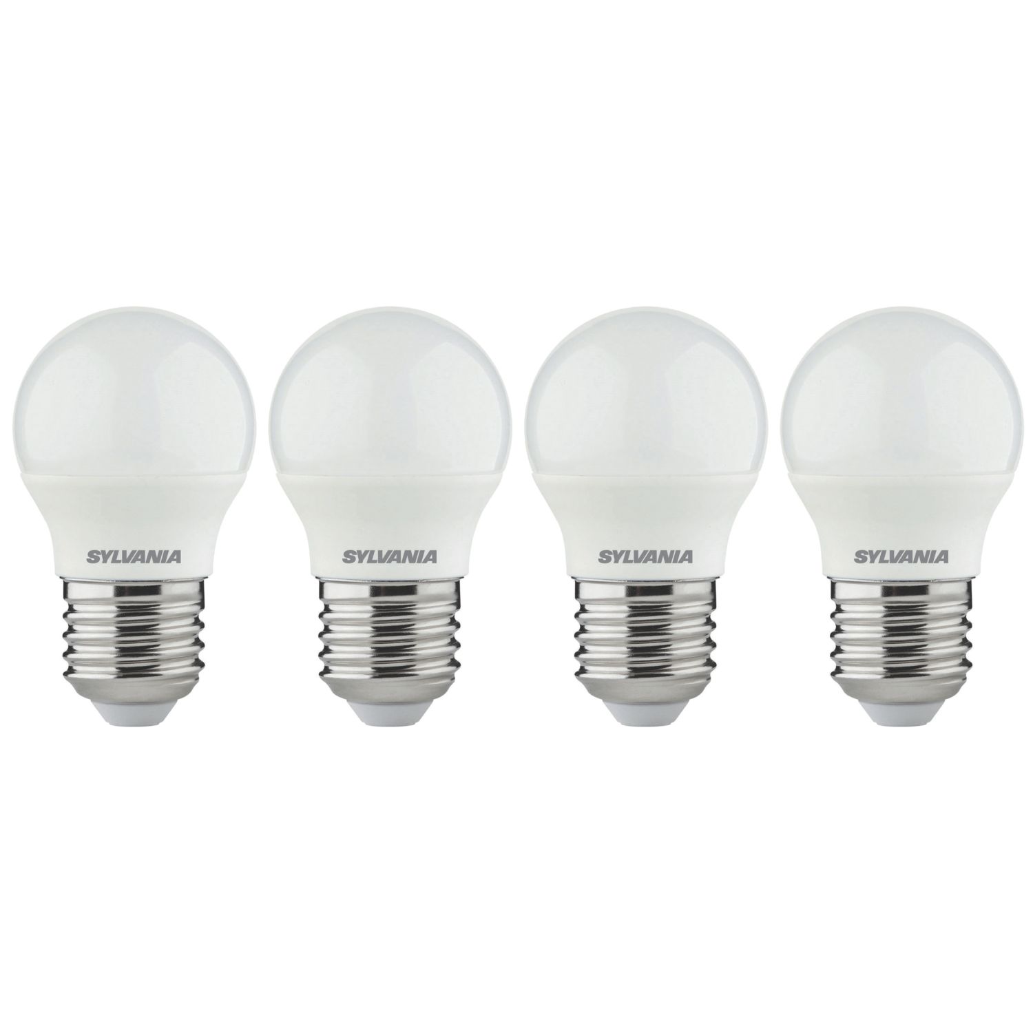 Sylvania ToLEDo V7 827 SL4 E27 Mini Globe LED Light Bulb 470lm 4.5W 4 Pack (773TK)
