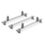 Van Guard VG336-3 MAN TGE 2017 on ULTI Van Roof Bars 1570mm
