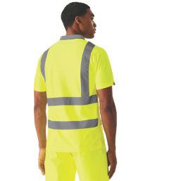 Regatta Pro Contract Hi-Vis Polo Shirt Yellow X Large 43.5" Chest
