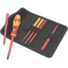 Wera Kraftform Kompakt 7 Imperial 1 Tool Finder VDE Interchangeable Insulated Screwdriver Set 7 Pieces