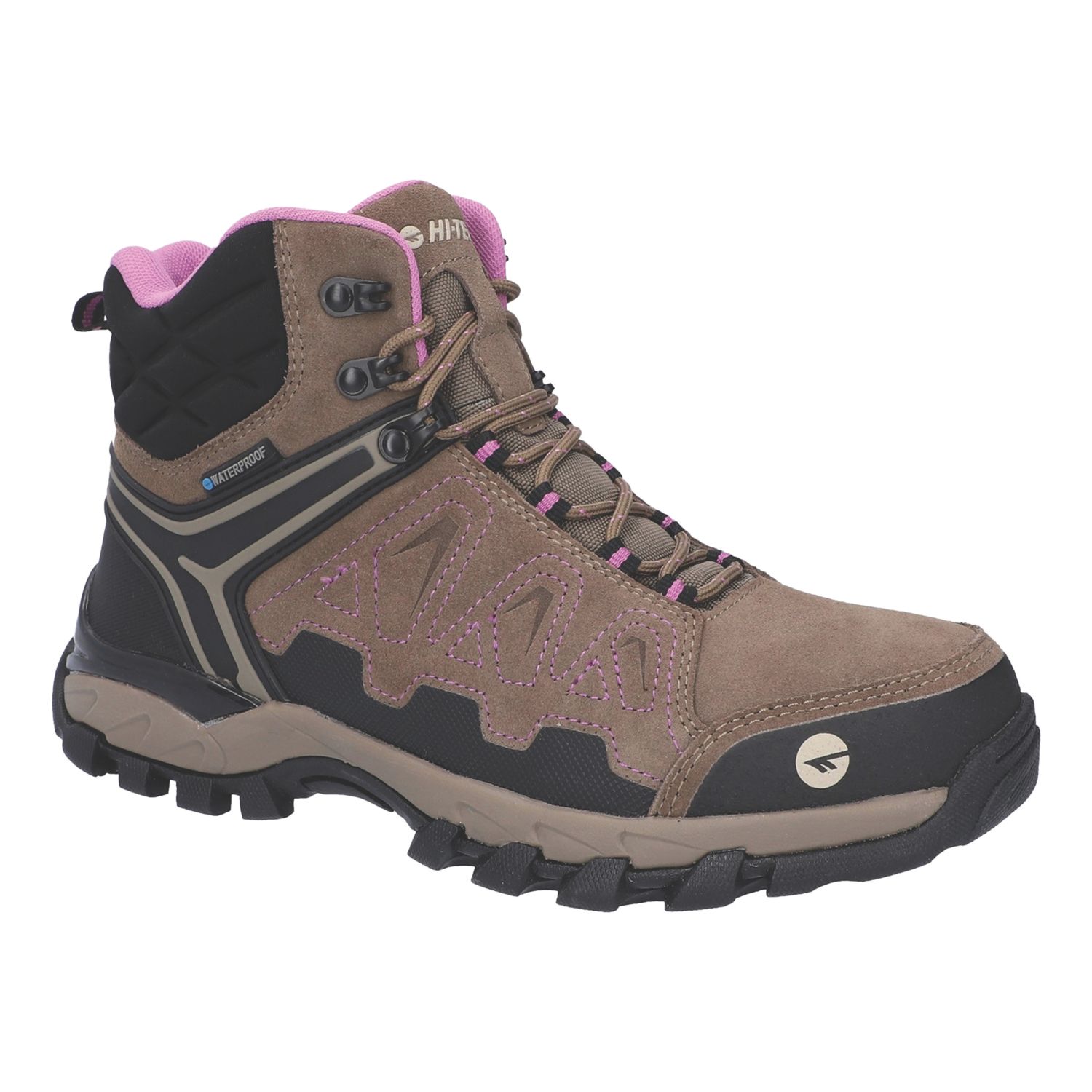 Hi-Tec V-Lite Explorer WP Size 7 Womens Brown Waterproof Non Safety Work Boots (773XE)