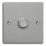 Varilight V-Pro 1-Gang 2-Way LED Dimmer Switch  Brushed Steel with Colour-Matched Inserts