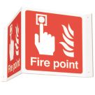Essentials Fire Alarm Projecting Sign (3D) 200mm x 400mm