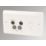 MK Logic Plus 2-Gang Quadruplex Multimedia Socket White