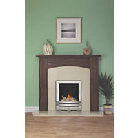 Focal Point Lulworth Stainless Steel Rotary Control Inset Gas Multiflue Fire