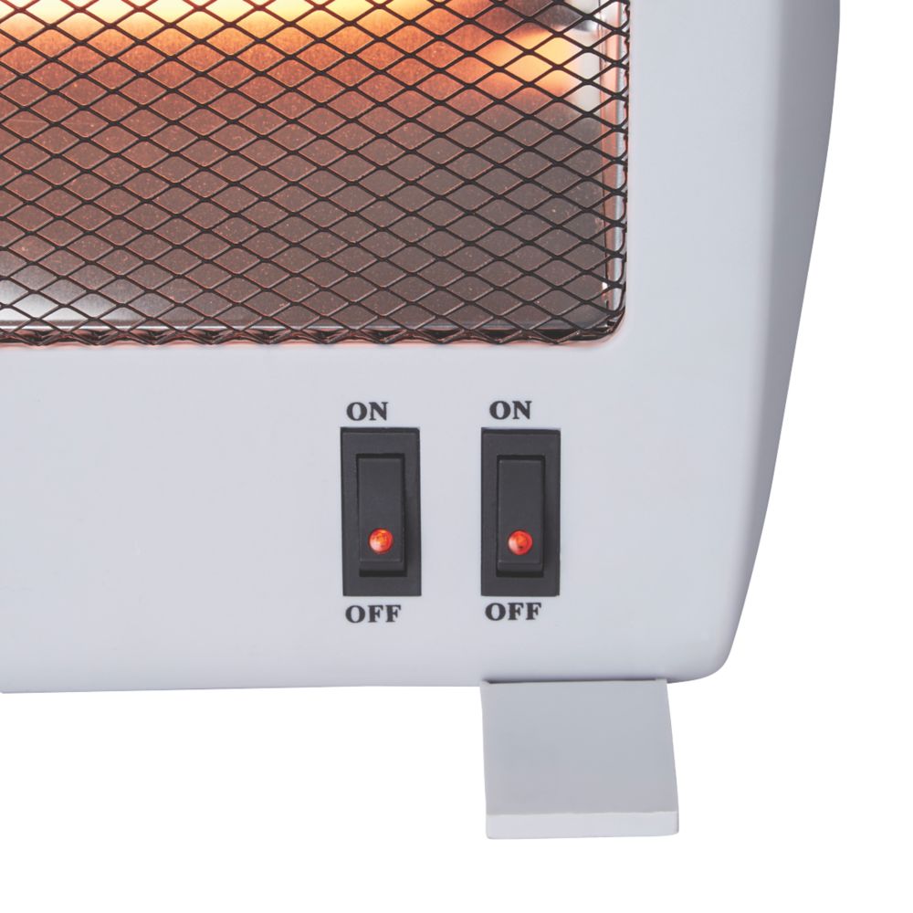 600 1200W Quartz Heater Office Kitchen Bathroom Living Room Air Heater  Double