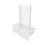 Essentials Acrylic L-Shape Shower Bath Right-Hand