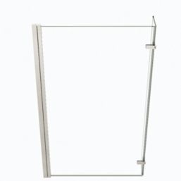Essentials Acrylic L-Shape Shower Bath Right-Hand