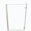 Essentials Acrylic L-Shape Shower Bath Right-Hand