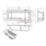 Essentials Acrylic L-Shape Shower Bath Right-Hand