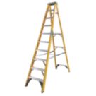 Zarges Fibreglass 2.79m 10 Step Swingback A Frame Step Ladder