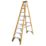 Zarges Fibreglass 2.79m 10 Step Swingback A Frame Step Ladder