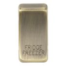 Knightsbridge 'FRIDGE FREEZER' Switch Cover Antique Brass