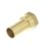 Hep2O  Brass Push-Fit Adapting Female Coupler 22mm x 3/4"