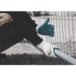 Site  Nitrile Coated Gloves White/Blue Large